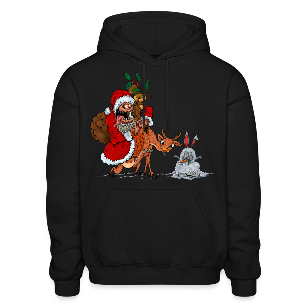 Hairy Christmas Hoodie - black