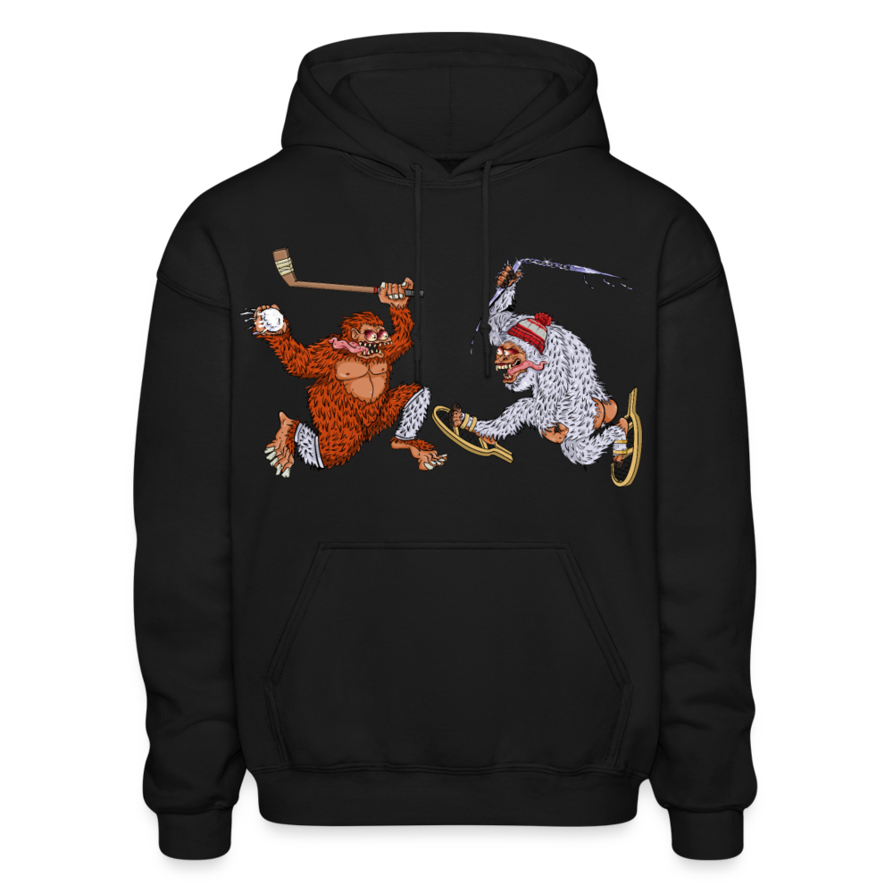 Bigfoot vs. Yeti Hoodie - black