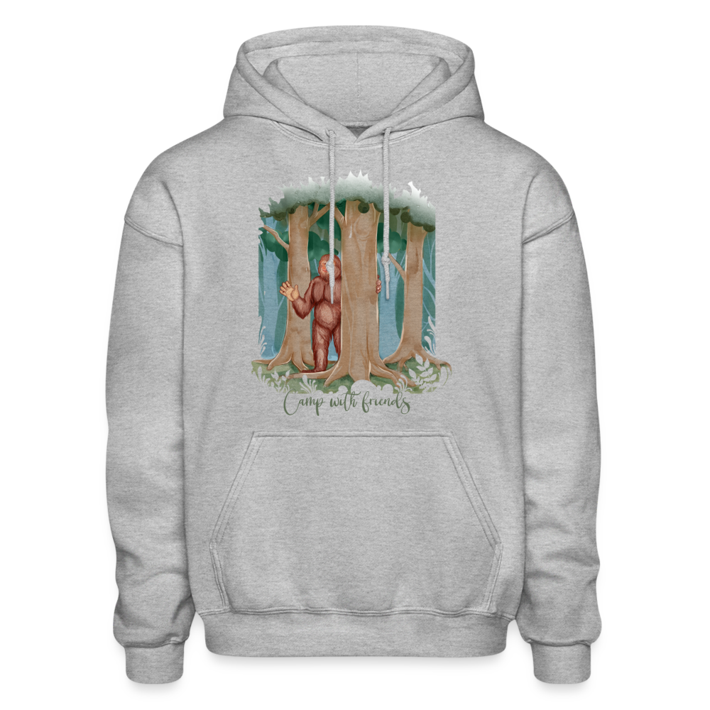 Camp with Friends Hoodie - heather gray